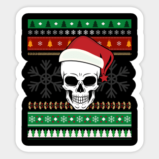 SKULL CHRISTMAS Sticker